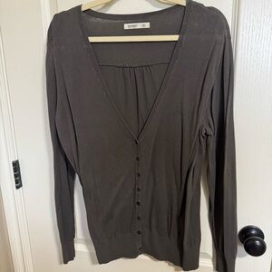 Old Navy XXL Green Button Down Cardigan V-Neck Long Sleeve Plus Size